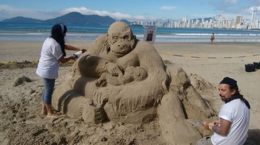 Festival de Esculturas de Areia movimenta Navegantes neste fim de semana